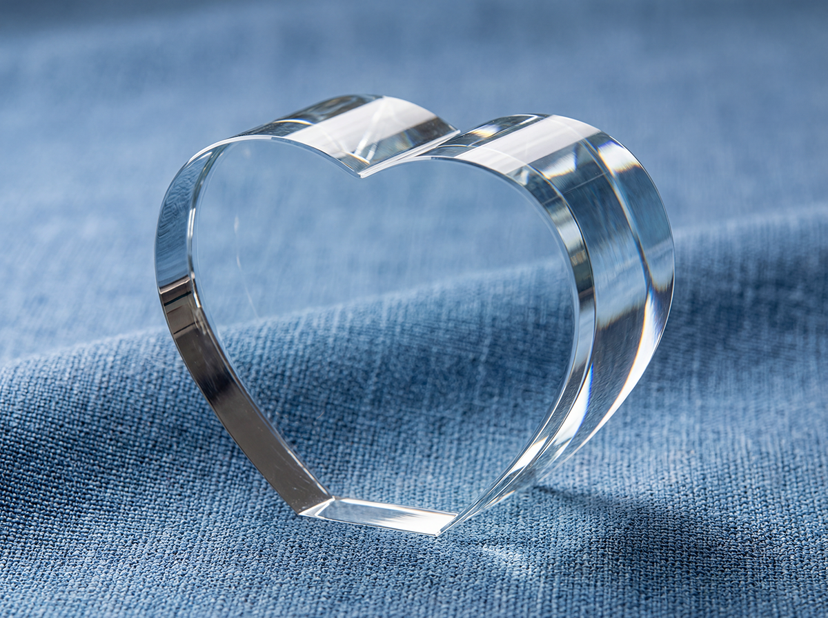 K9 Crystal Heart Blank – Small