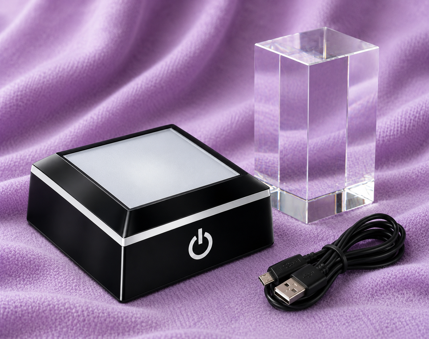 K-9 Crystal Block (100mmx50mmx50) LED Base COMBO