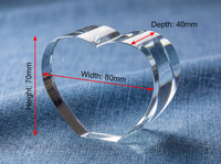 K9 Crystal Heart Blank – Small